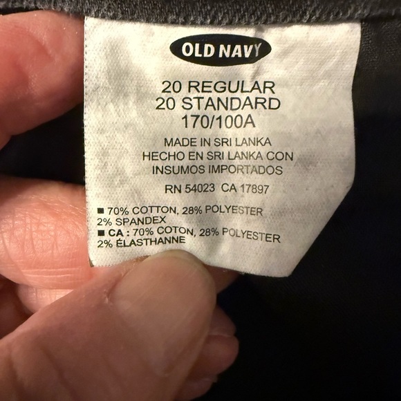 Old Navy original mid rise stretchy black jeans Women’s size 20 regular - Picture 7 of 8